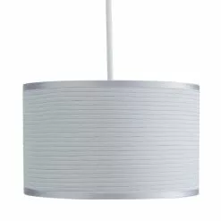 Dunelm Ripple Lamp Shade 24cm Silver -wall lights Shop 1000049215 alt04