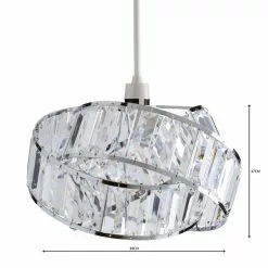 Dunelm Lilia Acrylic Clear Easy Fit Pendant -wall lights Shop 1000070584 alt04