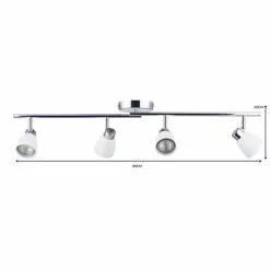 Masterlite Alto 4 Light Matt White Spotlight Bar -wall lights Shop 1000081726 alt06
