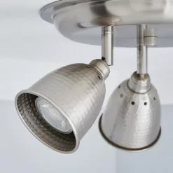 Masterlite Filbert 3 Light Hammered Chrome Spotlight -wall lights Shop 1000081732 alt02