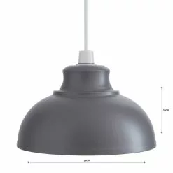 Dunelm Galley Grey Easy Fit Pendant -wall lights Shop 1000084079 alt04
