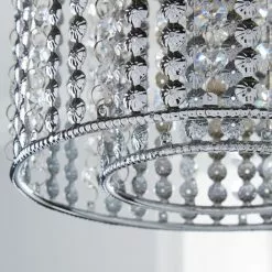 Dunelm Monica Chrome Easy Fit Pendant -wall lights Shop 1000084153 alt02