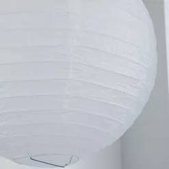 Dunelm Paper Lantern 35cm White Easy Fit Pendant 8 Dunelm Paper Lantern 35cm White Easy Fit Pendant -wall lights Shop 1000084160 alt02