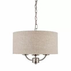 Dunelm Preston 3 Shaded Steel Ceiling Fitting -wall lights Shop 1000093246 alt05
