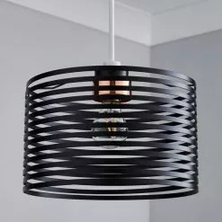 Dunelm Kiel Black Easy Fit Pendant -wall lights Shop 1000093328 alt01