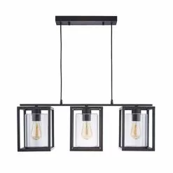 Dunelm London Industrial 3 Light Bronze Diner Ceiling Fitting -wall lights Shop 1000093390 alt05