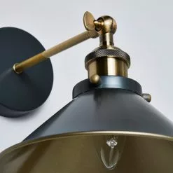 Dunelm Logan Industrial Grey Wall Light -wall lights Shop 1000111890 alt02