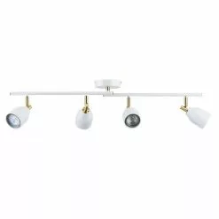 Dunelm Clio 4 Light White Spotlight Bar -wall lights Shop 1000119712 alt05