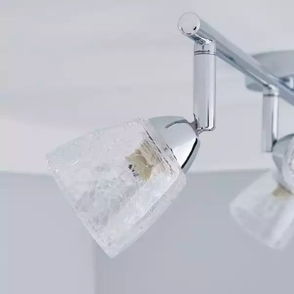 Dunelm Balston 4 Light Glass Spotlight Bar 5 Dunelm Balston 4 Light Glass Spotlight Bar - Image 3