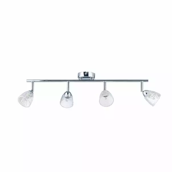Dunelm Balston 4 Light Glass Spotlight Bar 7 Dunelm Balston 4 Light Glass Spotlight Bar - Image 5