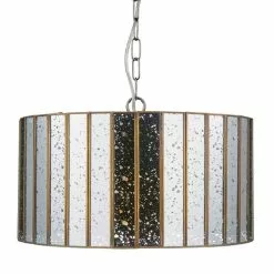 Dunelm Seraphina 1 Light Mercury Glass Pendant Ceiling Fitting -wall lights Shop 1000119791 alt05