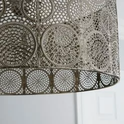 Dunelm Manila Nickel Easy Fit Pendant -wall lights Shop 1000119856 alt02