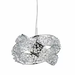 Dunelm Jaimee 3 Light Crystal Chrome Ceiling Fitting -wall lights Shop 1000119870 alt05