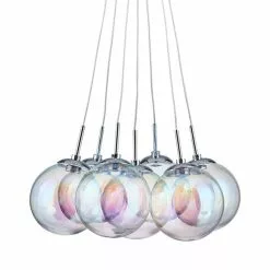 Dunelm Elmira 7 Light Bubble Glass Cluster Ceiling Fitting -wall lights Shop 1000119872 alt05