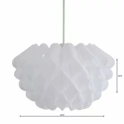 Dunelm Sochi Honeycombe White Easy Fit Pendant -wall lights Shop 1000119928 alt04