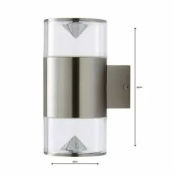 Dunelm Aden 2 Light Steel Outdoor Wall Light 12 Dunelm Aden 2 Light Steel Outdoor Wall Light -wall lights Shop 1000137345 alt04