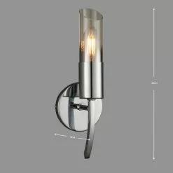 Dunelm Corvus Chrome Wall Light -wall lights Shop 1000137354 alt04