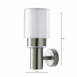 Dunelm Adoni Steel Outdoor Wall Light -wall lights Shop 1000137364 alt04