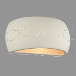 Dunelm Thasos White Wall Light -wall lights Shop 1000137366 alt04