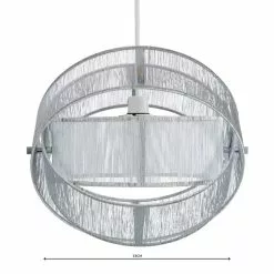 Dunelm Jolana String Silver Easy Fit Pendant -wall lights Shop 1000137370 alt04