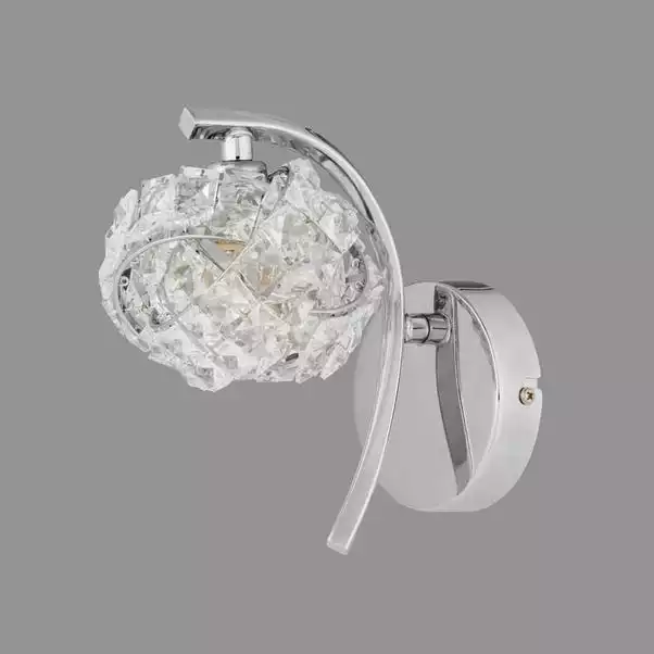 Dunelm Cecilie Glass Wall Light 4 Dunelm Cecilie Glass Wall Light - Image 2