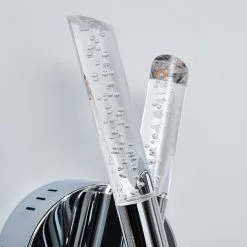 Dunelm Tassani 2 Light Integrated LED Bubble Glass Wall Light -wall lights Shop 1000137384 alt02