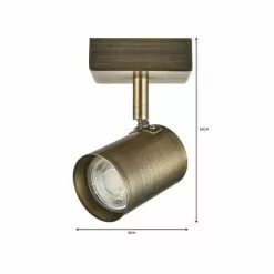 Dunelm Newark 1 Light Antique Bronze Spotlight -wall lights Shop 1000149065 alt06