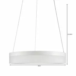Dunelm Mickie 1 Light Integrated LED Hoop White Ceiling Fitting -wall lights Shop 1000149070 alt06