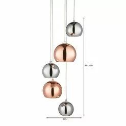 Dunelm Sora 5 Light Cluster Ceiling Fitting 13 Dunelm Sora 5 Light Cluster Ceiling Fitting -wall lights Shop 1000149084 alt06