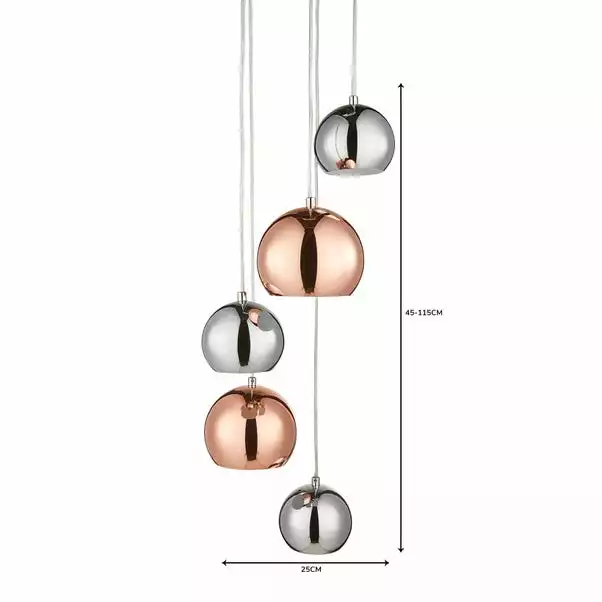 Dunelm Sora 5 Light Cluster Ceiling Fitting 8 Dunelm Sora 5 Light Cluster Ceiling Fitting - Image 6