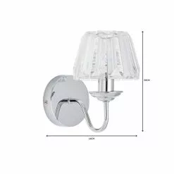 Dunelm Paloma Glass Wall Light -wall lights Shop 1000149124 alt06