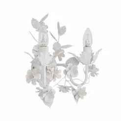 Dunelm Chateau 2 Light Candelabra White Wall Light -wall lights Shop 1000149138 alt05