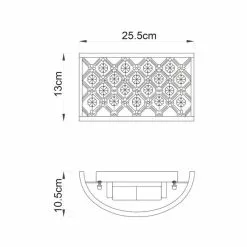 Vogue Lighting Vogue Hudson 2 Light Crystal Wall Light -wall lights Shop 1000156385 alt04