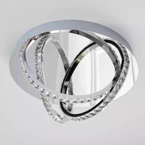 Dunelm Serena 3 Light Integrated LED Hoops Flush Ceiling Fitting 6 Dunelm Serena 3 Light Integrated LED Hoops Flush Ceiling Fitting - Image 4