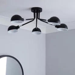Elements Borr 5 Light Black Ceiling Fitting 9 Elements Borr 5 Light Black Ceiling Fitting -wall lights Shop 1000157756 alt01