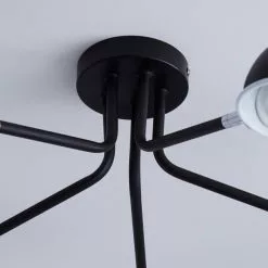 Elements Borr 5 Light Black Ceiling Fitting 11 Elements Borr 5 Light Black Ceiling Fitting -wall lights Shop 1000157756 alt03