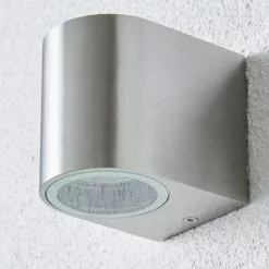 Dunelm Tam Down Lighter Steel Outdoor Wall Light -wall lights Shop 1000157764 alt02