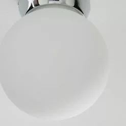 Dunelm Harlow 1 Light Frosted Glass Flush Ceiling Fitting -wall lights Shop 1000157767 alt02
