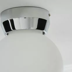 Dunelm Harlow 1 Light Frosted Glass Flush Ceiling Fitting -wall lights Shop 1000157767 alt03