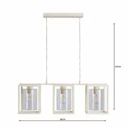 Dunelm London 3 Light Cream Industrial Diner Ceiling Fitting 12 Dunelm London 3 Light Cream Industrial Diner Ceiling Fitting -wall lights Shop 1000158429 alt04