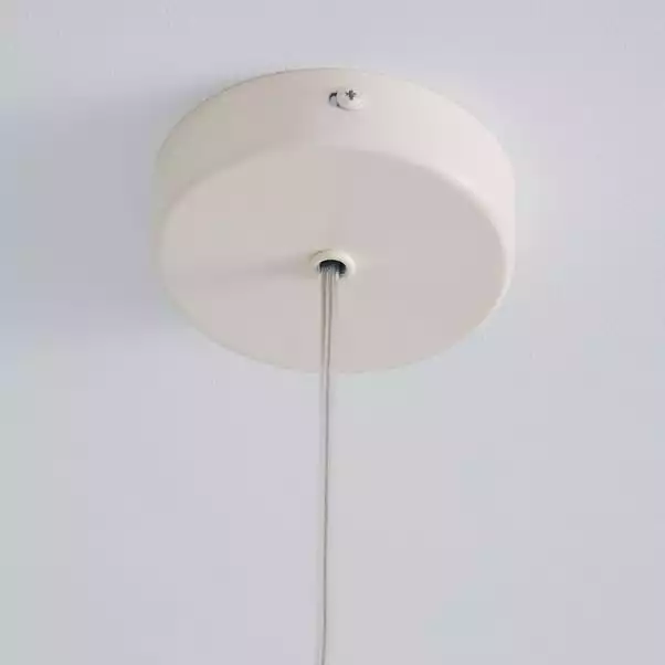 Dunelm London 1 Light Pendant Cream Industrial Ceiling Fitting 6 Dunelm London 1 Light Pendant Cream Industrial Ceiling Fitting - Image 4