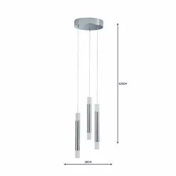 Dunelm Zarah 3 Light Integrated LED Cluster Ceiling Fitting 12 Dunelm Zarah 3 Light Integrated LED Cluster Ceiling Fitting -wall lights Shop 1000158448 alt04
