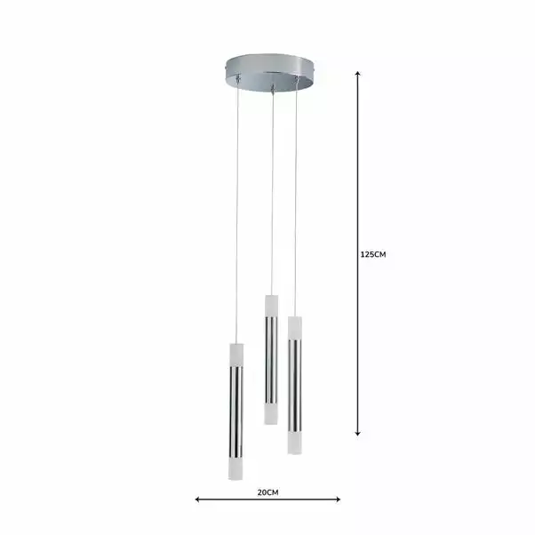 Dunelm Zarah 3 Light Integrated LED Cluster Ceiling Fitting 7 Dunelm Zarah 3 Light Integrated LED Cluster Ceiling Fitting - Image 5