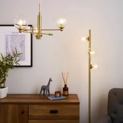 Elements Nour 3 Light Antique Brass Ceiling Fitting -wall lights Shop 1000158452 alt08