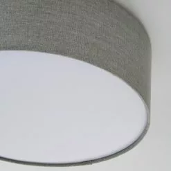 Dunelm Sara 38cm Grey Shade Flush Ceiling Fitting -wall lights Shop 1000158456 alt02