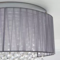 Dunelm Riah 4 Light Jewels Shade Grey Flush Ceiling Fitting -wall lights Shop 1000158477 alt02