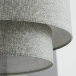 Dunelm Sara Two Tier Lamp Shade Grey -wall lights Shop 1000158577 alt02