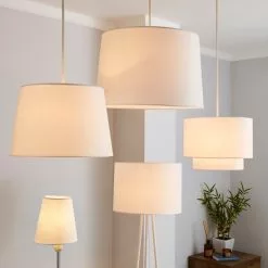 Dunelm Sara Candle Lamp Shade White -wall lights Shop 1000158583 alt08