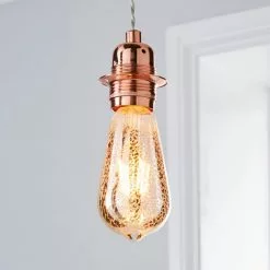 Dunelm 4 Watt ST64 ES LED Crackle Bulb -wall lights Shop 1000158629 alt02