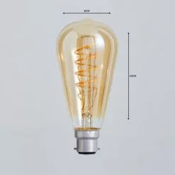 Status 4 Watt ST64 BC LED Spiral Filament Bulb -wall lights Shop 1000158634 alt04